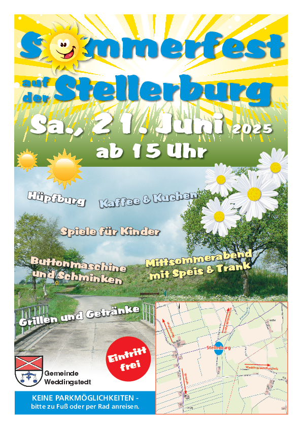 Einladung zum Sommerfest auf der Stellerburg